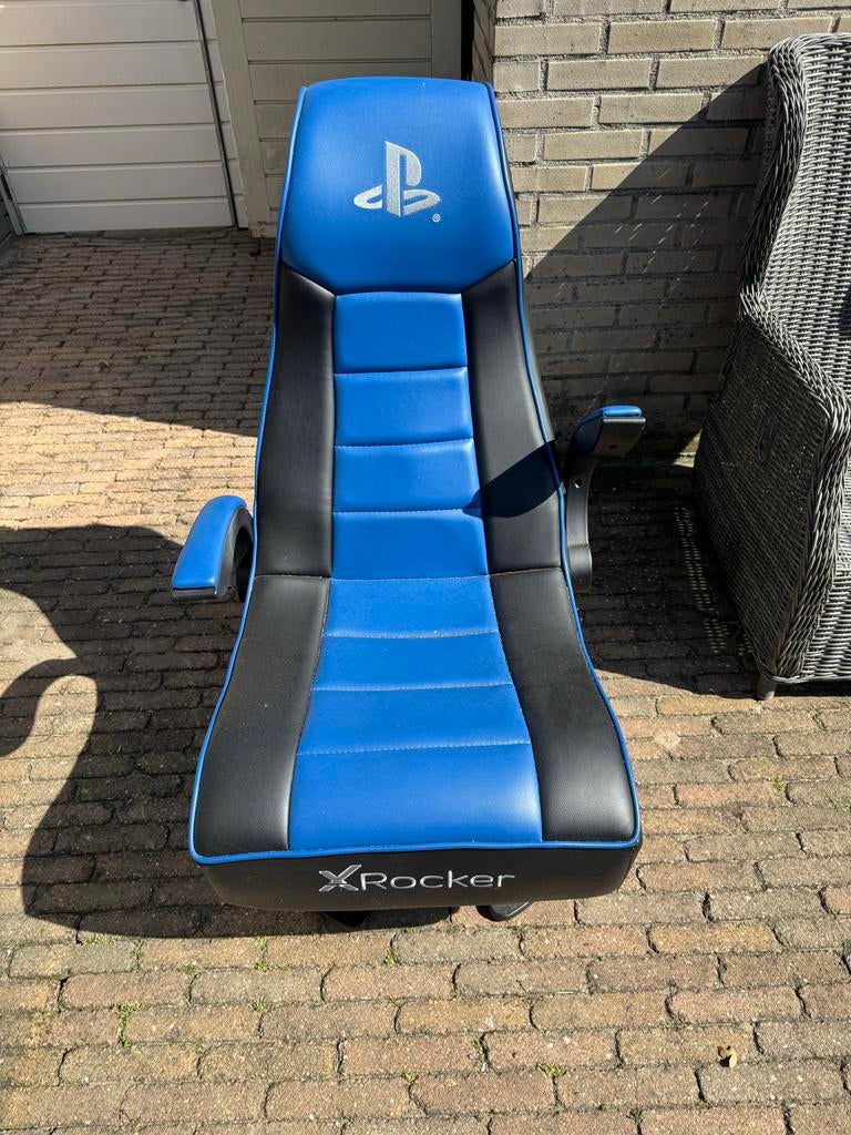 X Rocker PlayStation Gaming Stoel - Blauw/Zwart, Ophalen, Gebruikt, Playseat of Racestoel, PlayStation 4