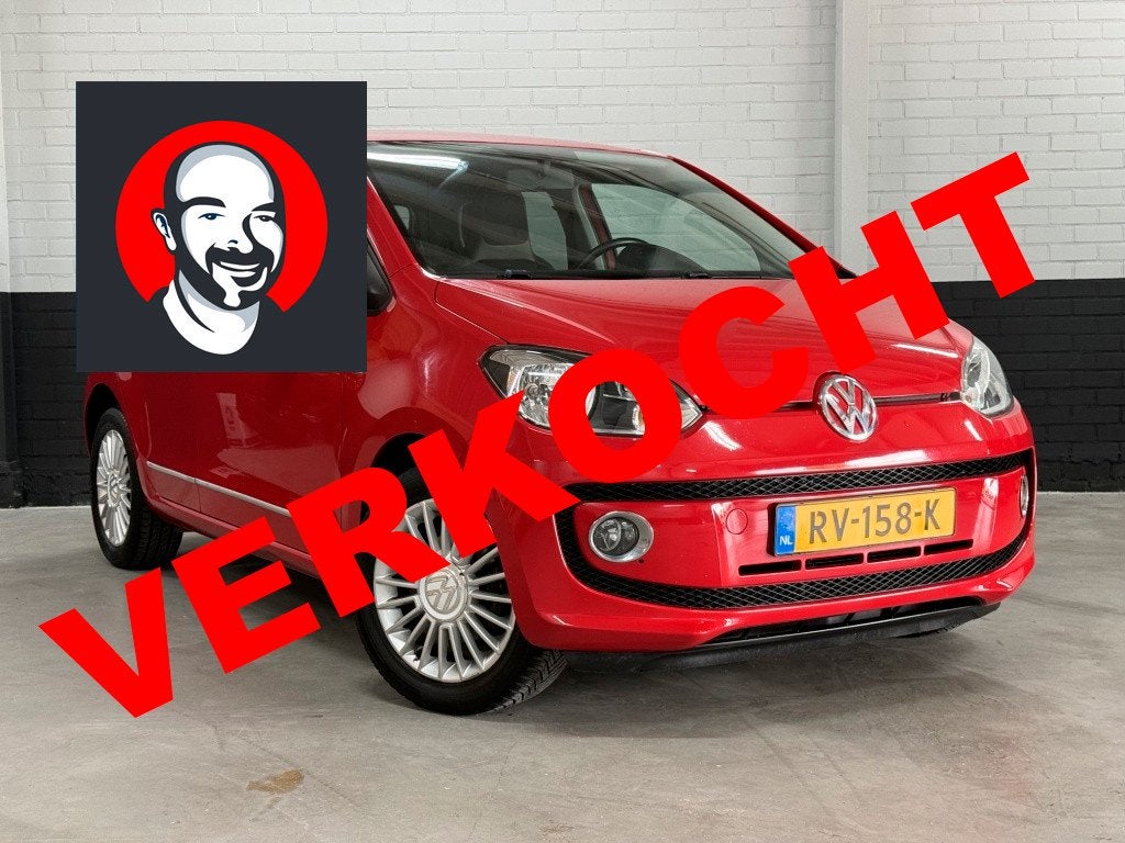 Volkswagen up! 1.0 high up! BlueM. (bj 2013), Auto's, Euro 5, Stof, Gebruikt, Met garantie (alle)