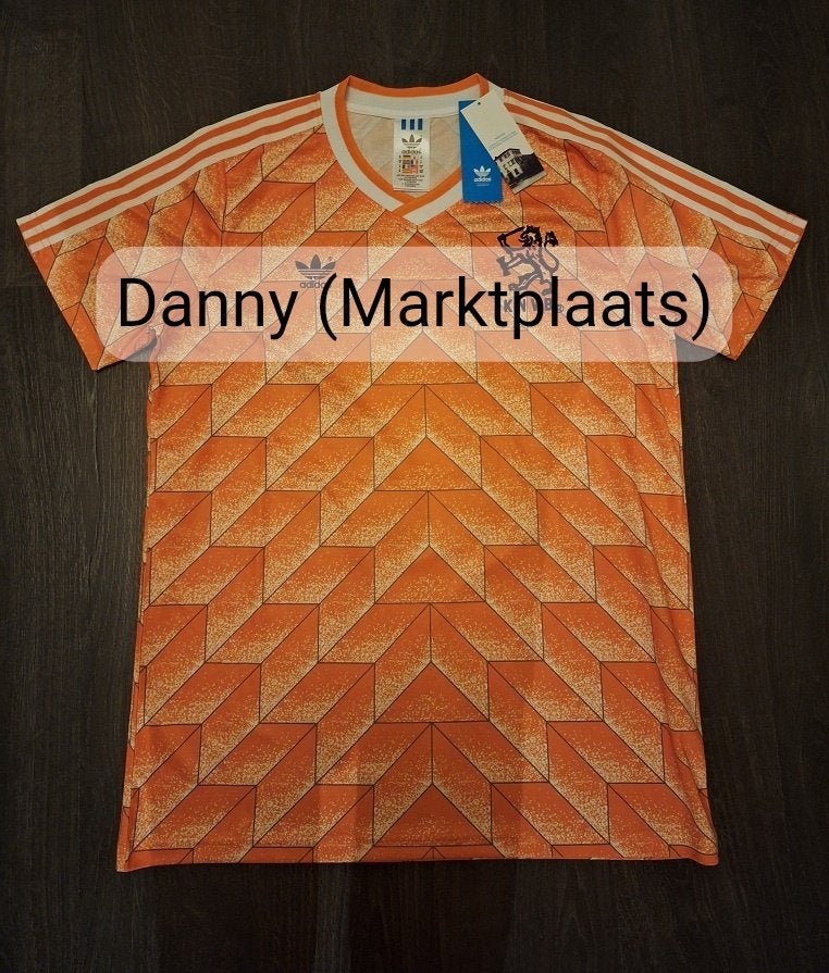 Nederlands elftal shirt 1988 (Van Basten) (retro/vintage), Sport en Fitness, Voetbal, Maat M, Verzenden, Nieuw, Shirt
