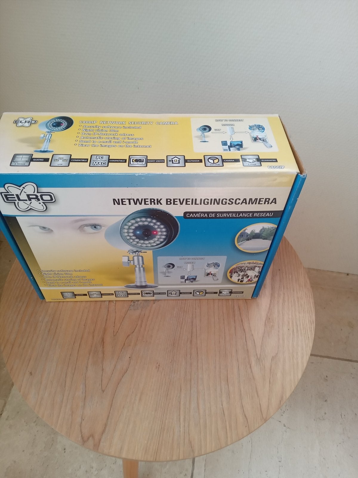 Elro Netwerk Beveiligingscamera - Nieuw in doos, Ophalen of Verzenden, Nieuw, Buitencamera