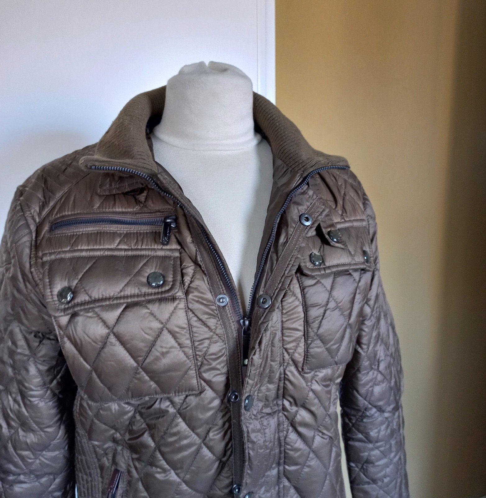 Fortezza Khaki Winterjas Maat 46 (S/M) - Uitstekende Staat, Overige kleuren, Ophalen of Verzenden, Zo goed als nieuw, Fortezza