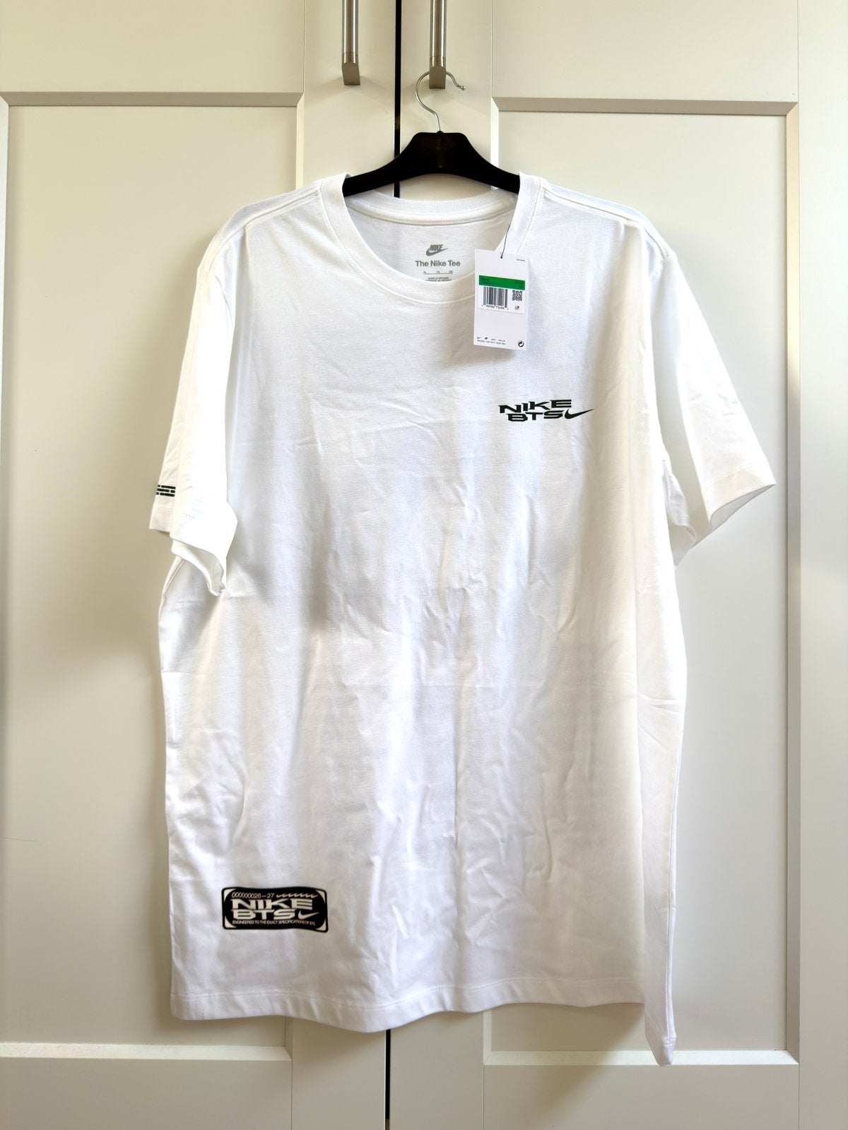 Custom BTS x Nike shirt, Verzenden, Wit, Maat 46/48 (XL) of groter, Nike
