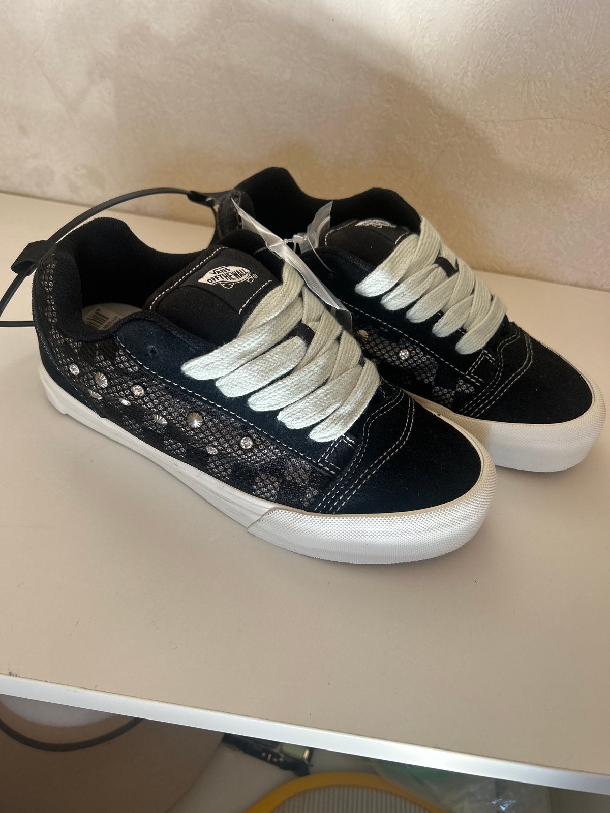Vans Knu Skool Grunge Black sneakers - Maat 37, Ophalen of Verzenden, Nieuw, Zwart, Sneakers of Gympen
