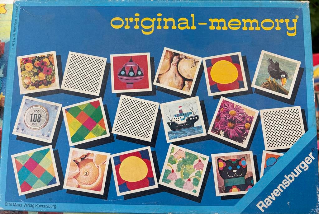 Original-Memory Ravensburger (1974), Een of twee spelers, Ophalen, Gebruikt