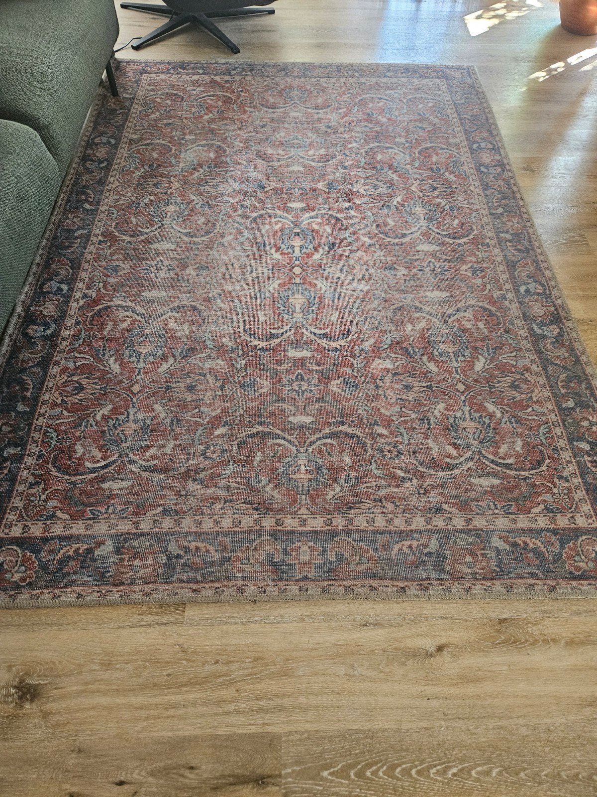 Vintage Vloerkleed 230 x 170 cm - Klassiek Patroon, Ophalen, Gebruikt, 150 tot 200 cm, Blauw