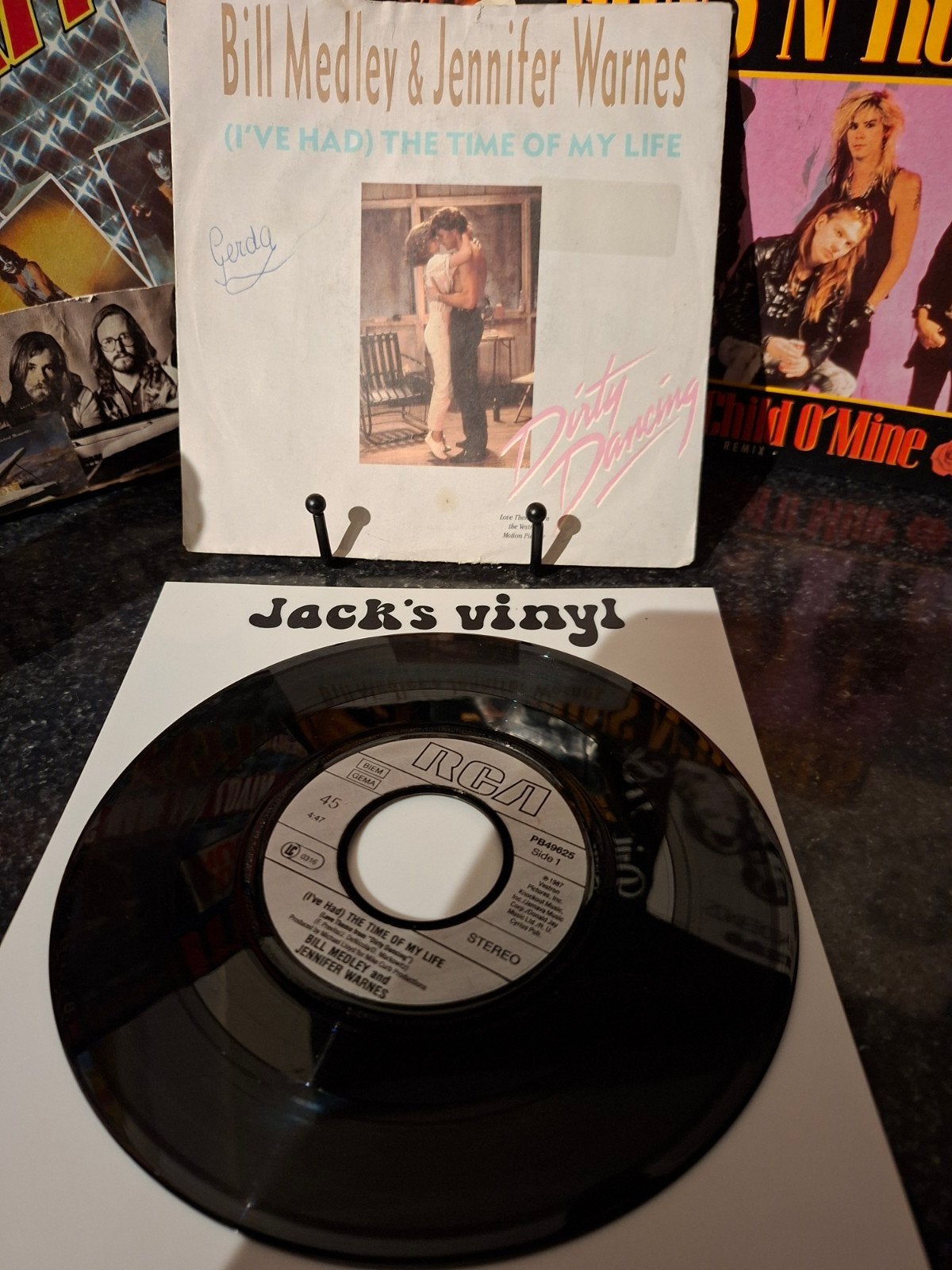 Bill Medley & Jennifer Warnes - The Time of My life 1987, Gebruikt, 7 inch, Overige typen, Fotohoes