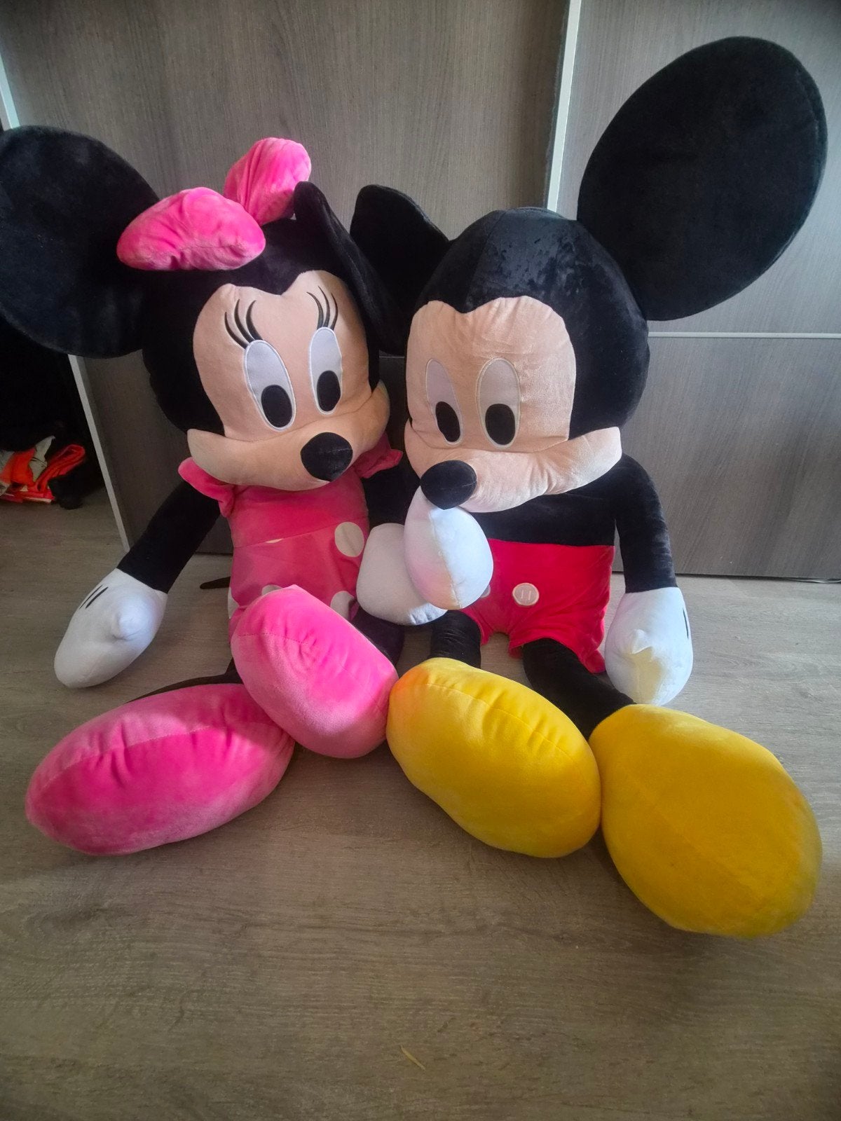 Grote Mickey en Minnie Mouse knuffels, Ophalen, Muis, Disney, Meerkleurig