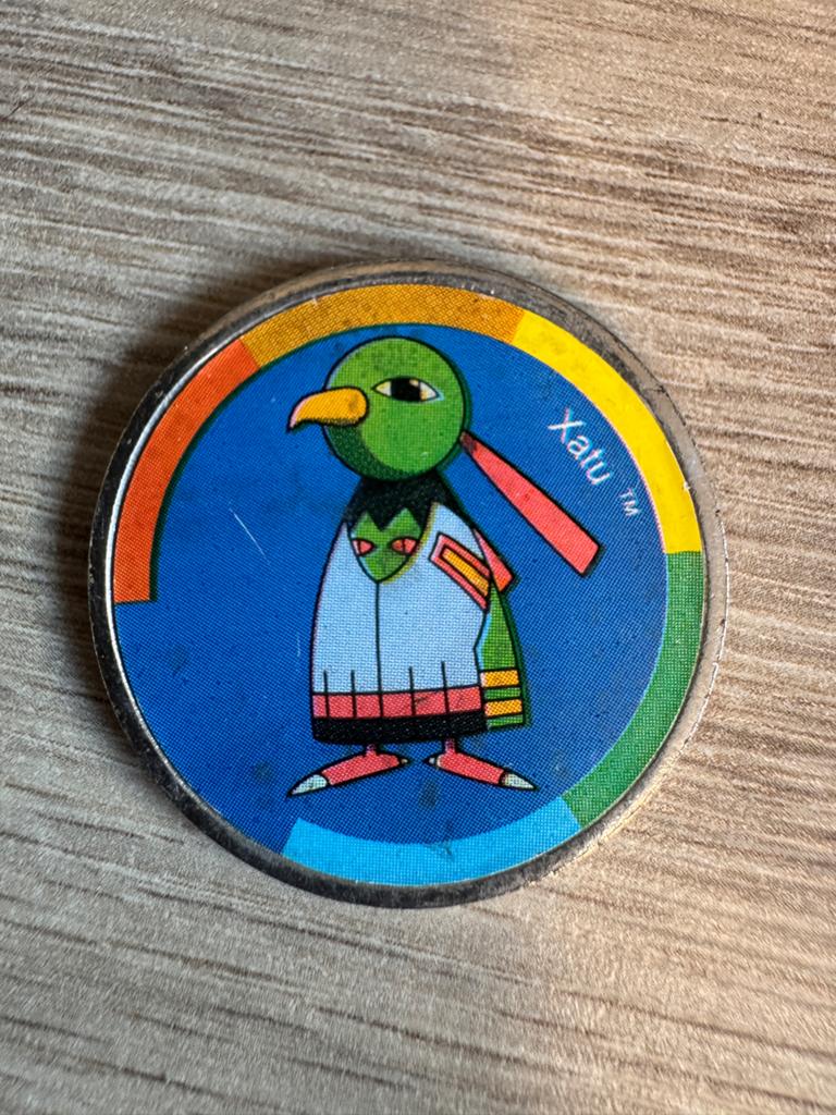 Pokemon munt Xatu - 2001 Nintendo collectie item, Ophalen of Verzenden, Gebruikt, Overige typen