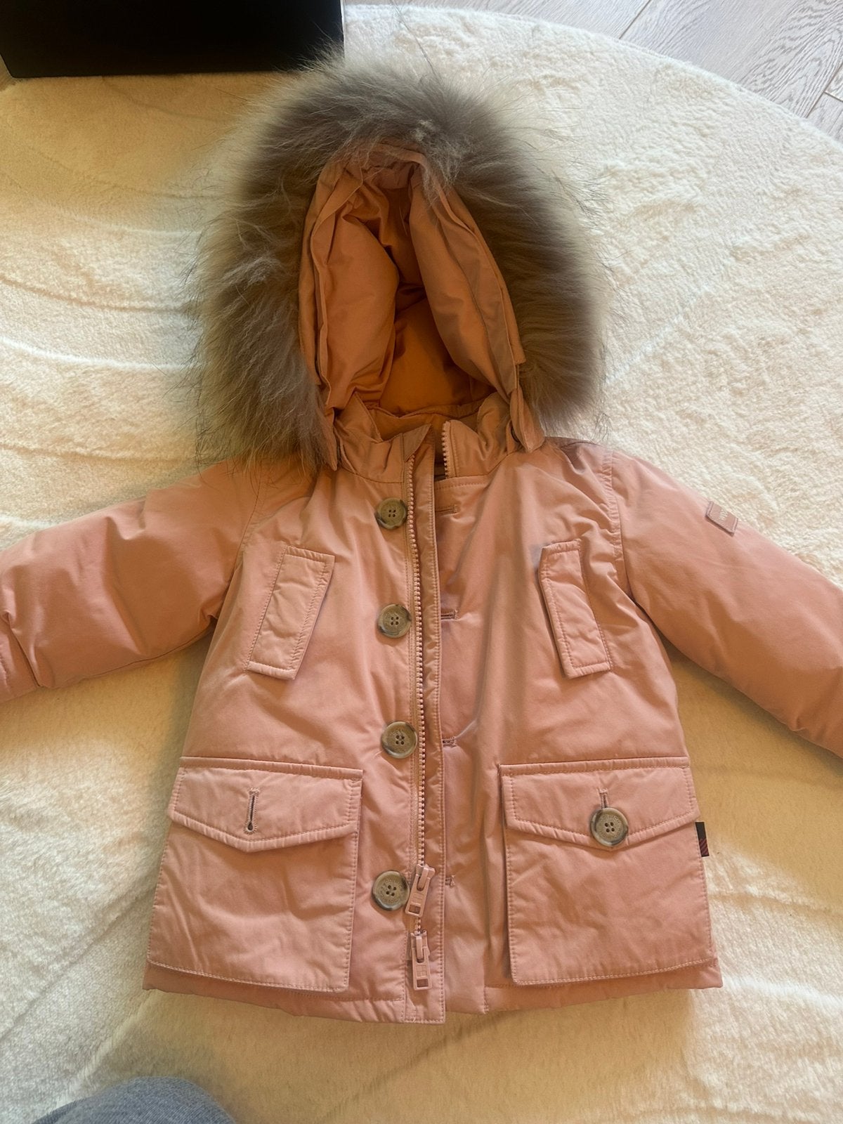 Originele woolrich jas 12 maanden, Ophalen of Verzenden, Zo goed als nieuw, Jongetje of Meisje, Jasje