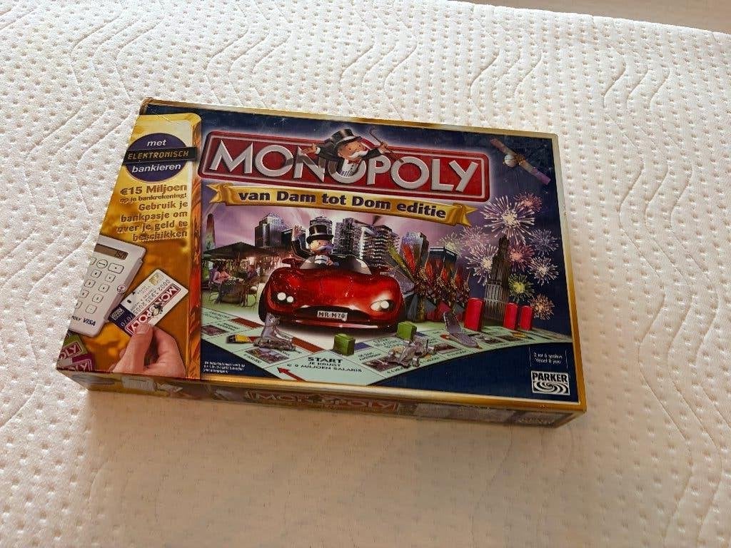 Monopoly van Dam tot Dom editie, Ophalen, Zo goed als nieuw, Parker