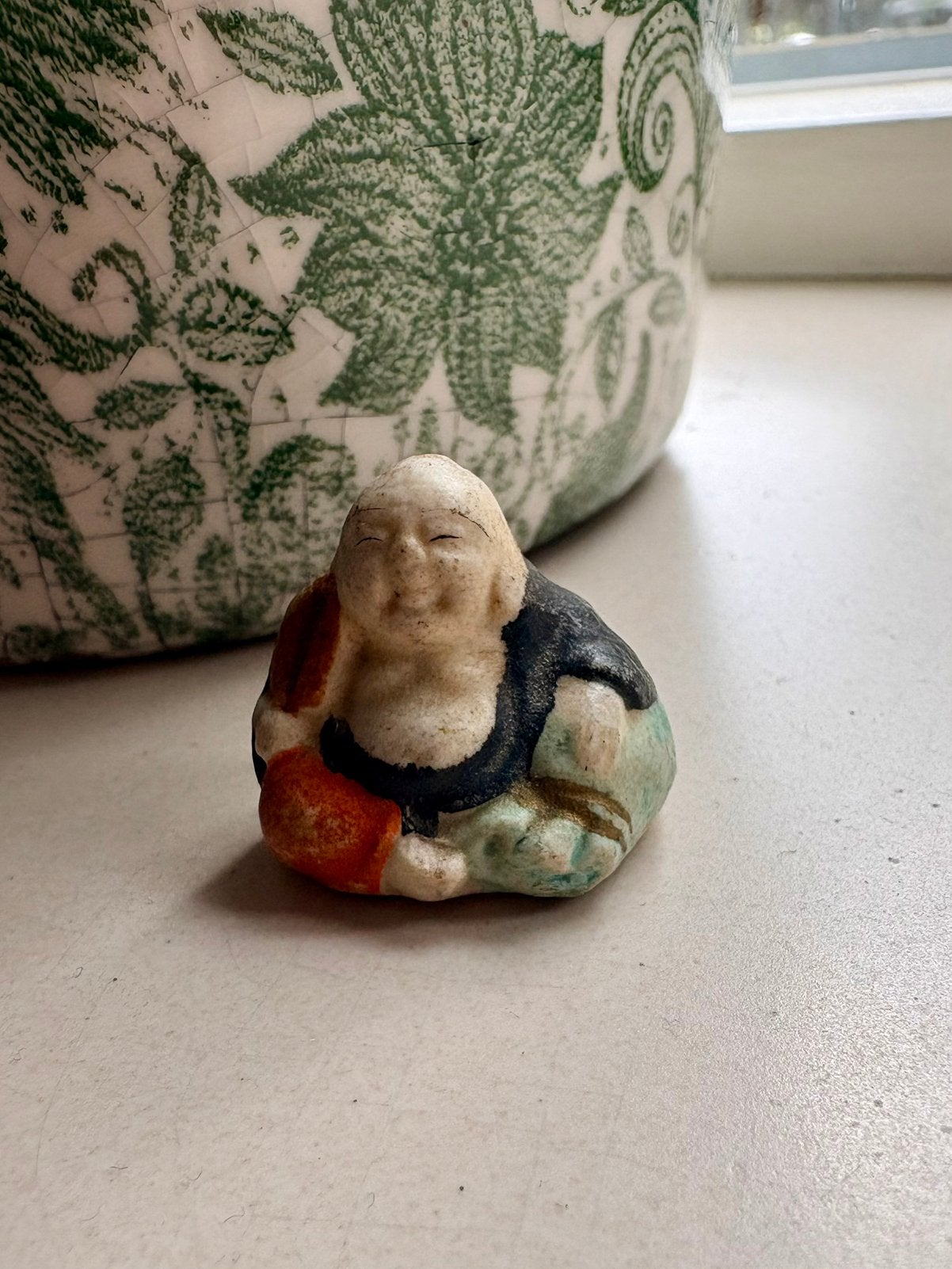 Antieke Miniatuur Boeddha, Antiek en Kunst, Meerkleurig, Verzenden, Beeld