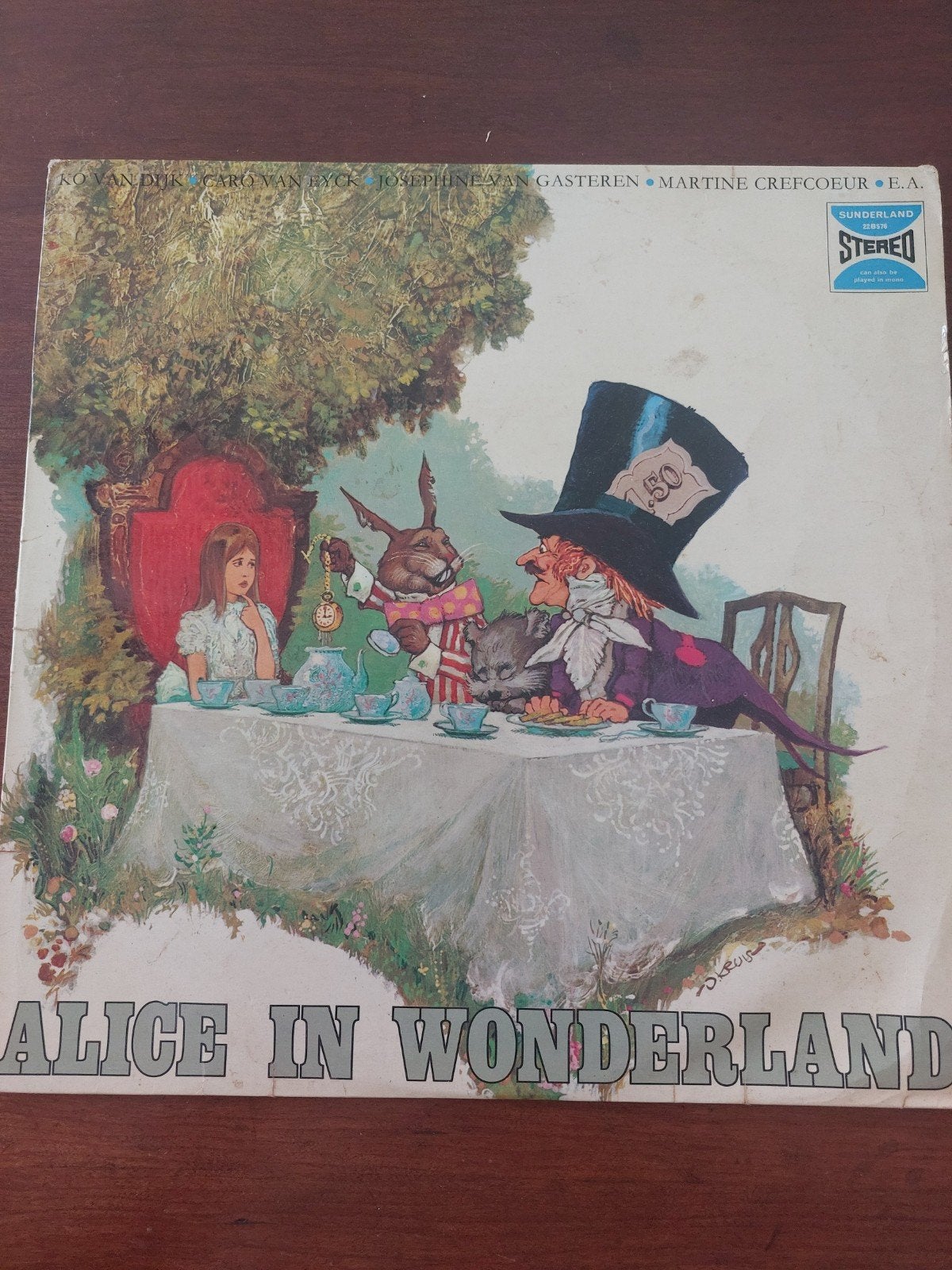 Vintage lp. Alice in Wonderland, LP, Gebruikt, Overige genres, Originele persing