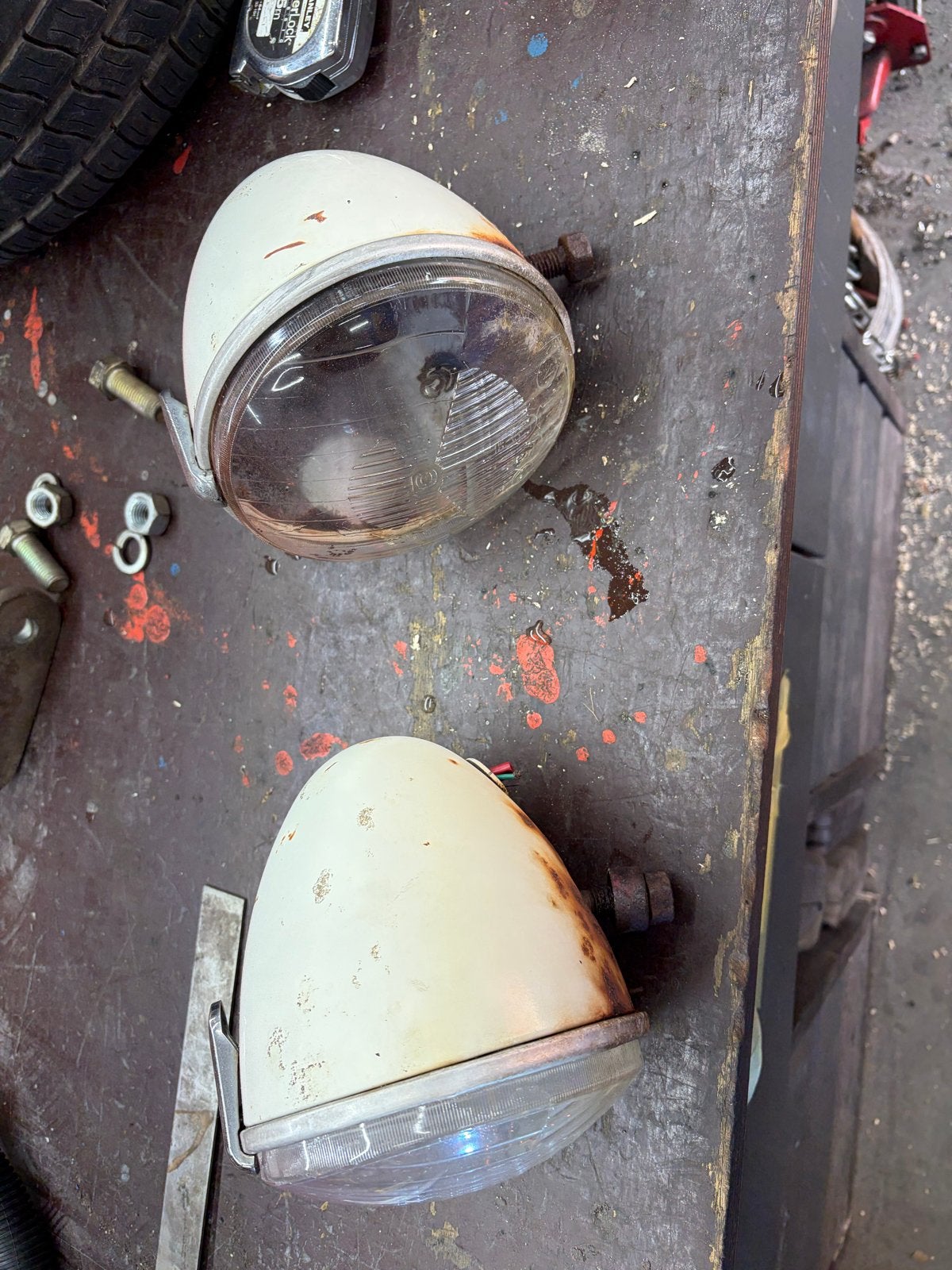 Setje koplampen citroen auto, Ophalen, Gebruikt, Oldtimer onderdelen
