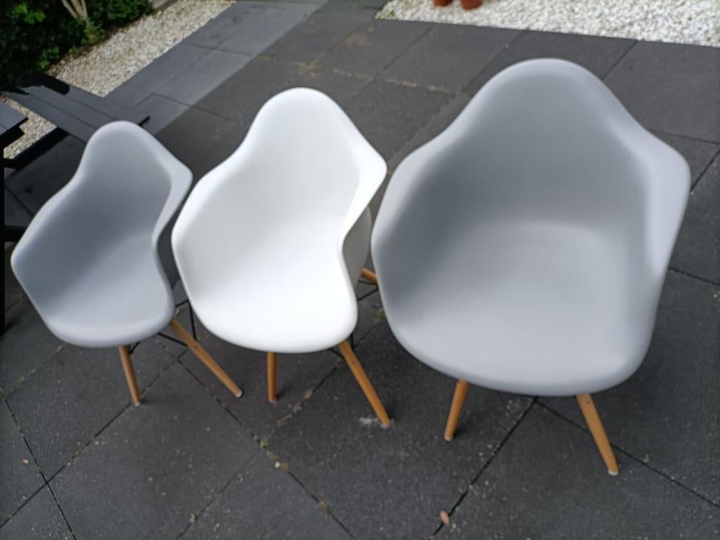 Vitra Eames Daw eetkamerstoel replica, Huis en Inrichting, Stoelen, Ophalen, Gebruikt, Drie, Overige kleuren