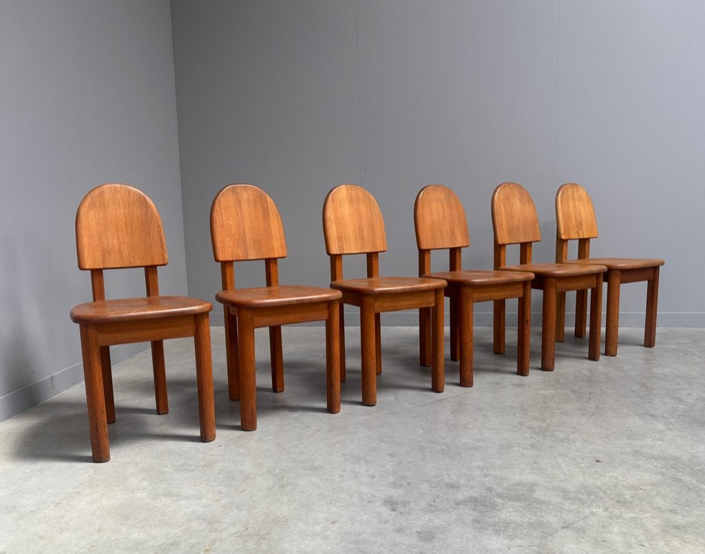 Scandinavische stoelen jaren 60 70 80 vintage design eiken, Ophalen, Overige kleuren, Vijf, Zes of meer stoelen, Hout