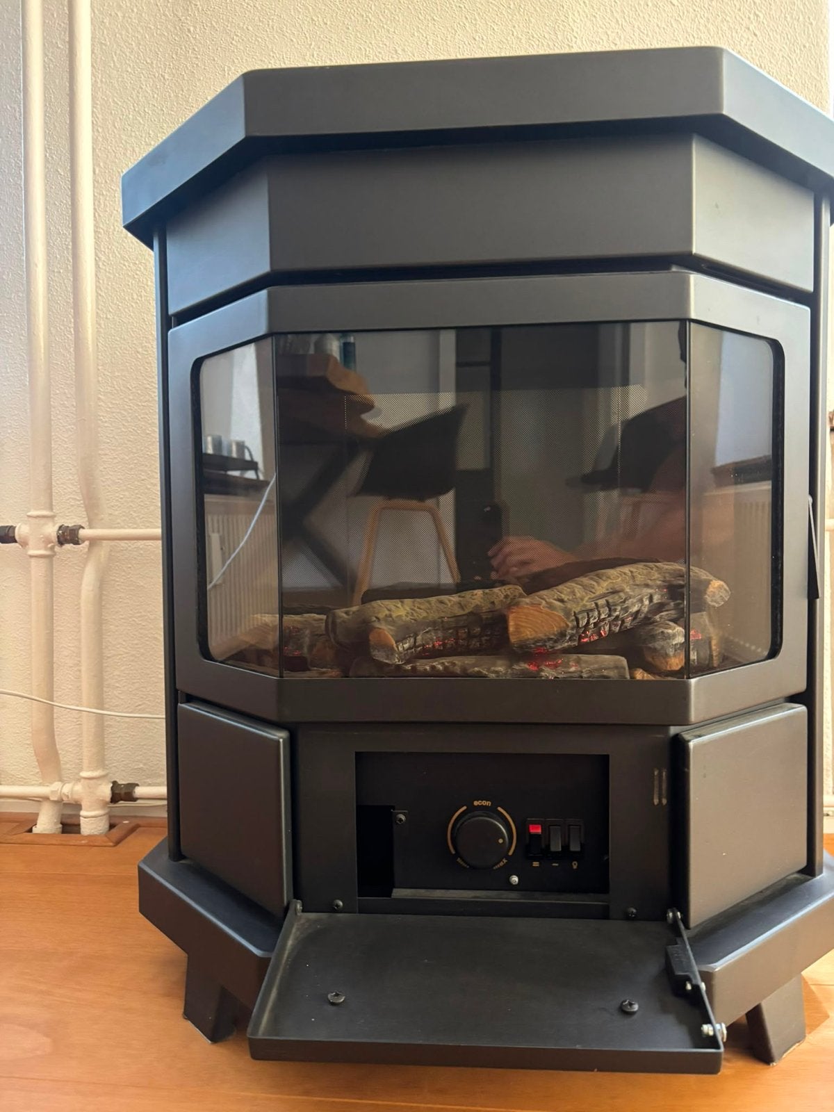 Faber Elektrische Haard - Sfeervol en Compact, Huis en Inrichting, Haarden, Ophalen, Gebruikt, Vrijstaande haard, Elektrische haard