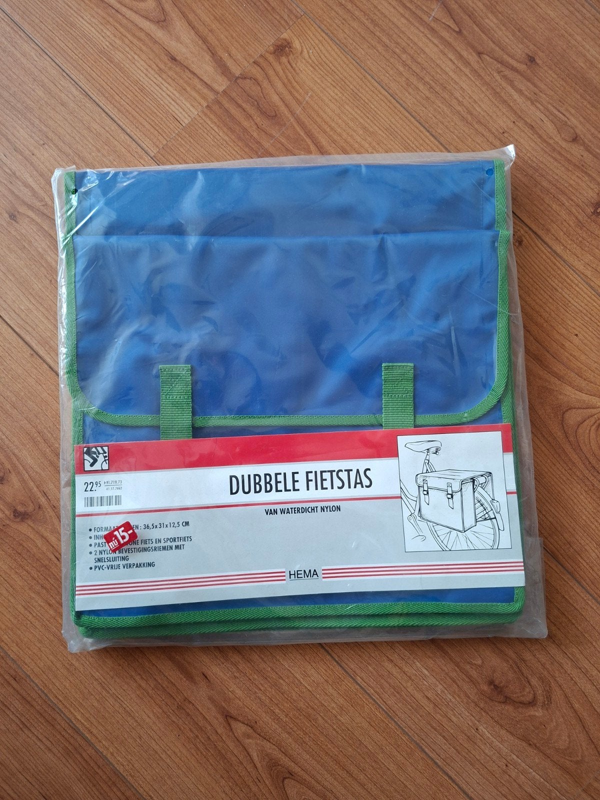 Hema Dubbele Fietstas - Nieuw, Fietsen en Brommers, Ophalen of Verzenden, Nieuw, Hema