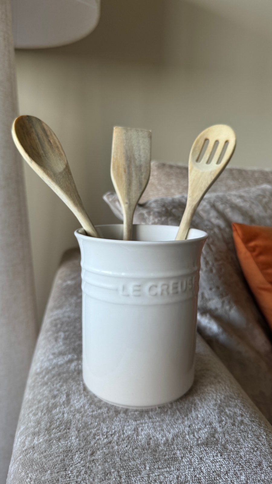 Lepelpot Le Creuset - Meringue, Huis en Inrichting, Gietijzer, Pot, Bus of Blik, Nieuw, Le Creuset