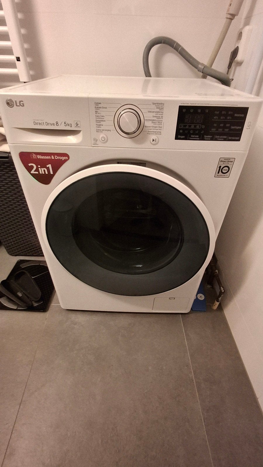 LG Was/Droogcombinatie 8kg/5kg, Witgoed en Apparatuur, Ophalen, Gebruikt, 85 tot 90 cm