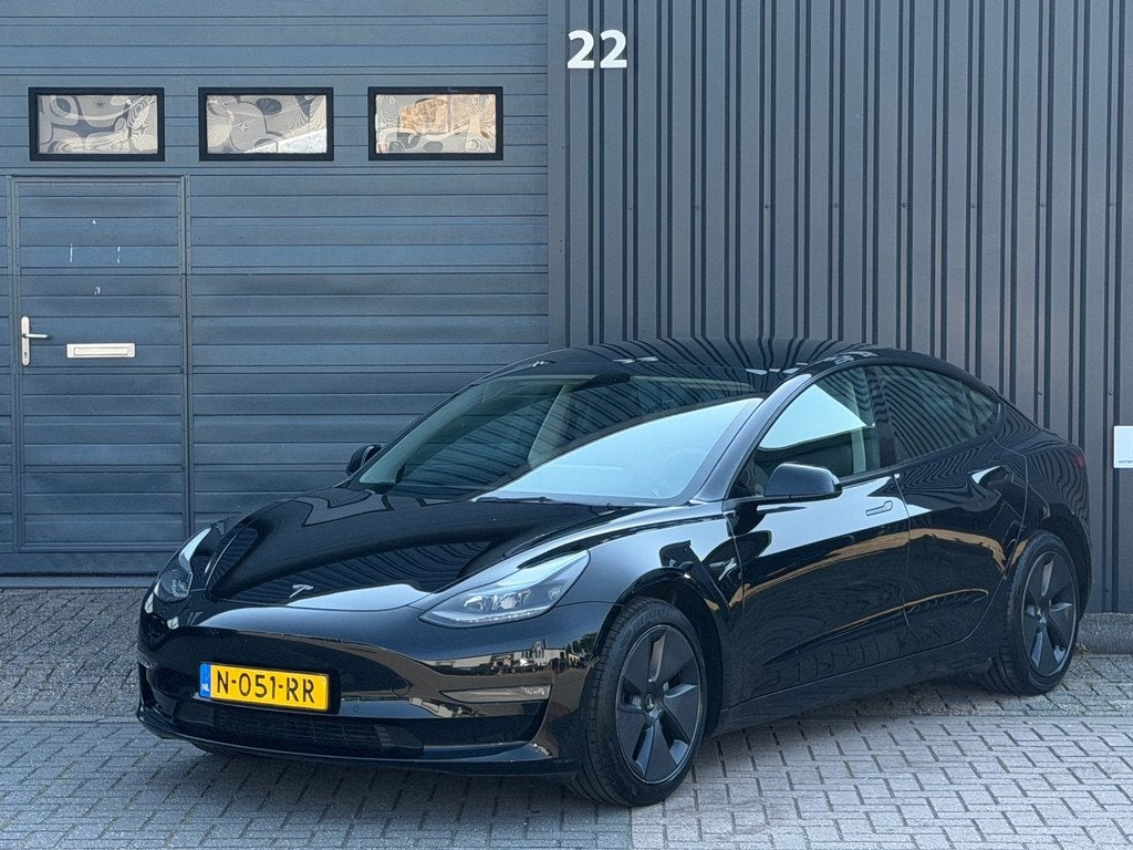 Tesla Model 3 Long Range AWD 75 kWh|Warmtepomp|ACC|360*Cam|T, Auto's, Automaat, Gebruikt, Zwart, 351 pk
