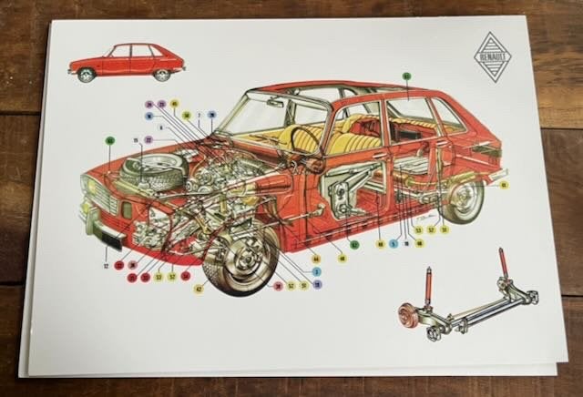 Renault 16 GARAGE decoratie Atist impression -, Ophalen of Verzenden, Zo goed als nieuw, Auto's