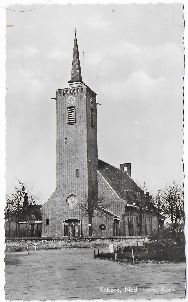 Schore Zeeland Oude Ongelopen Ansichtkaart ( B6407 ), Ophalen of Verzenden, 1980 tot heden, Ongelopen, Zeeland