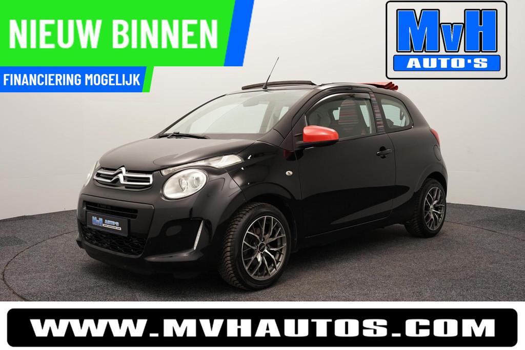 Citroen C1 1.0 e-VTi Airscape Feel Edition|VOUWDAK|BLUETOOTH, Auto's, Citroën, Voorwielaandrijving, Euro 5, Stof, Gebruikt