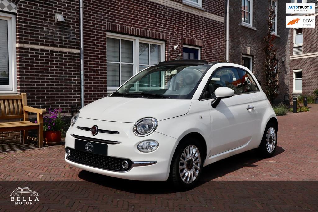 Fiat 500 C 0.9 TwinAir Lounge | Cabrio | Uconnect navigatie, Voorwielaandrijving, 86 pk, Gebruikt, Zwart