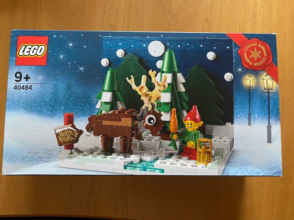 Lego 40484 Kerst Voortuin van de Kerstman beschadigde doos, Ophalen, Lego, Nieuw, Complete set
