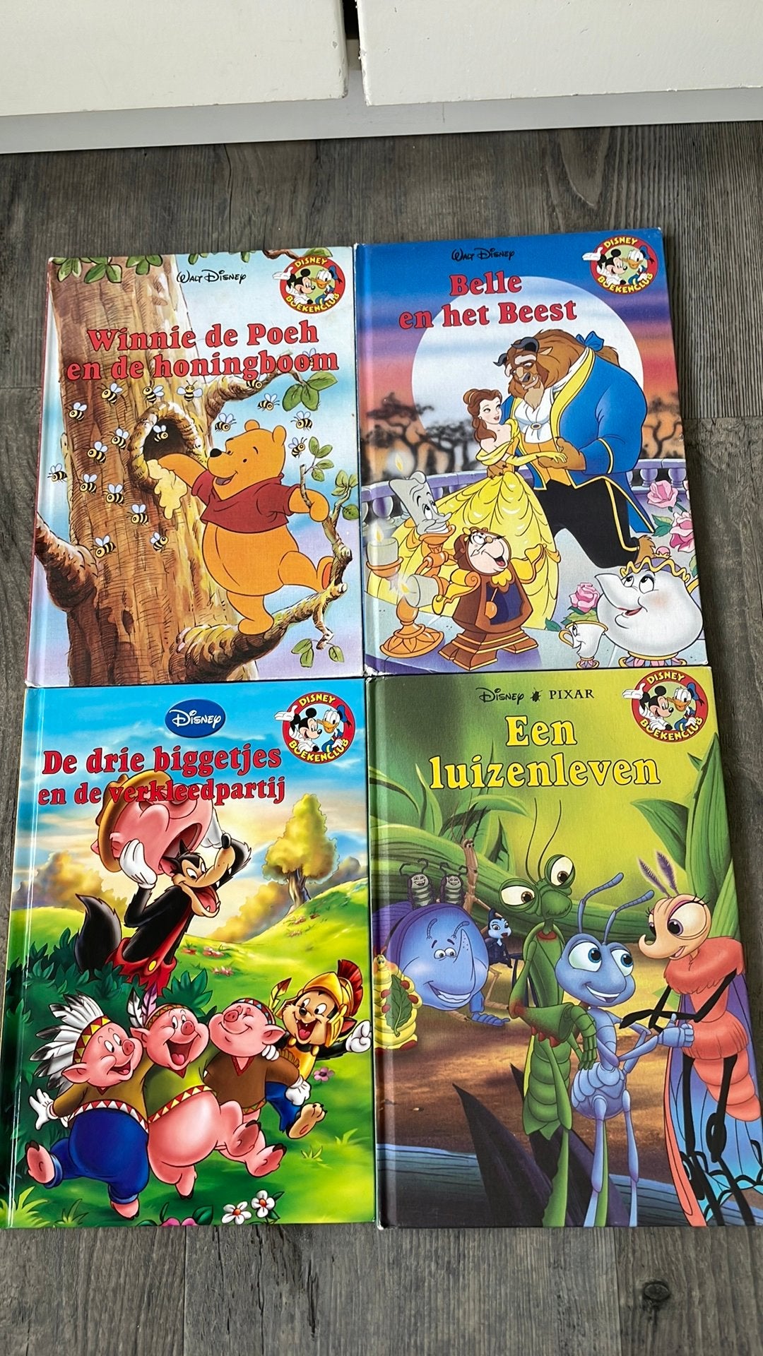 Disney Boeken: Winnie de Poeh, Belle en het Beest, Biggetjes, Boeken, Ophalen of Verzenden, Gelezen, Sprookjes