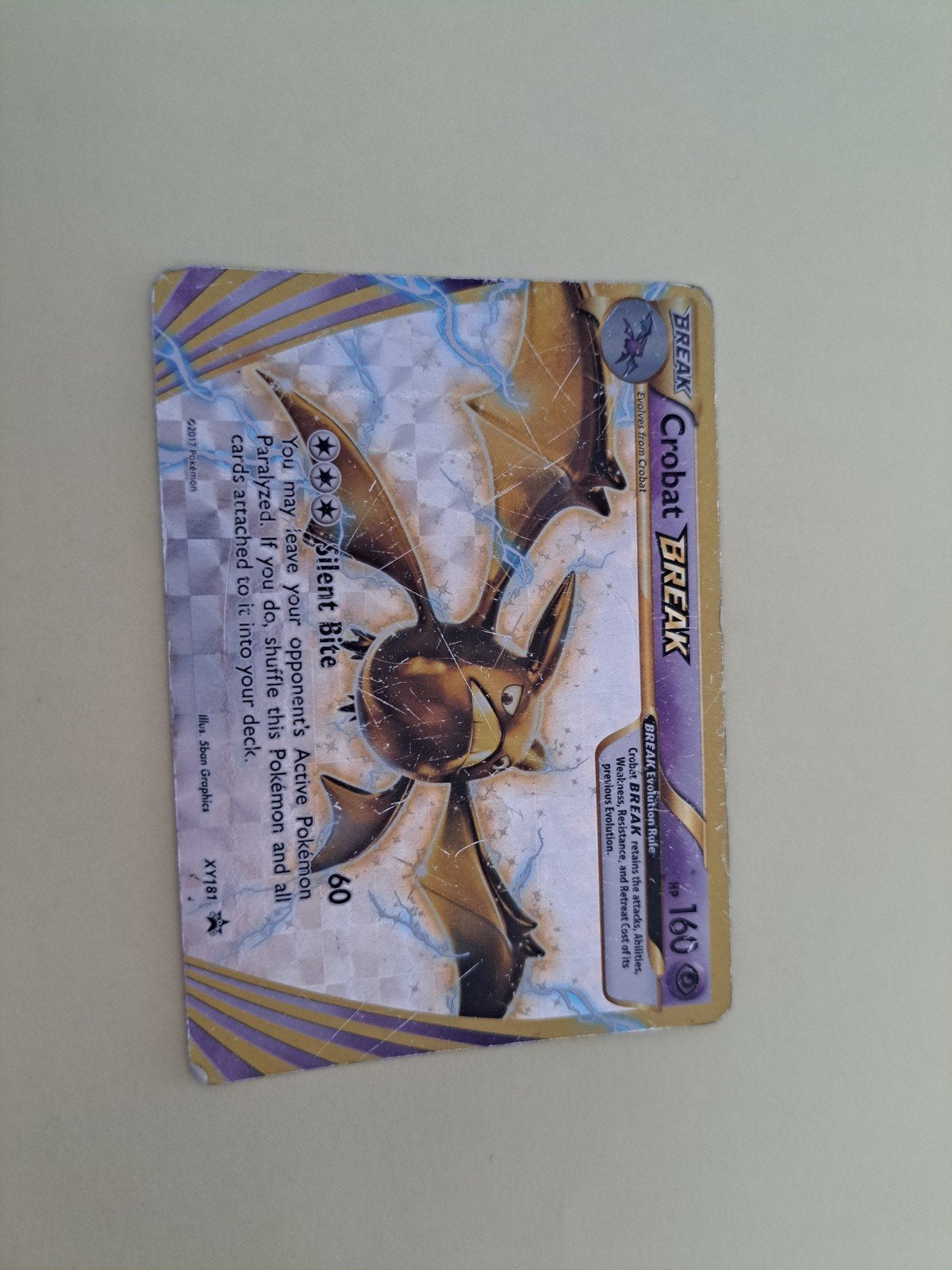 Crobat break, pokemonkaart, Ophalen, Zo goed als nieuw, Losse kaart