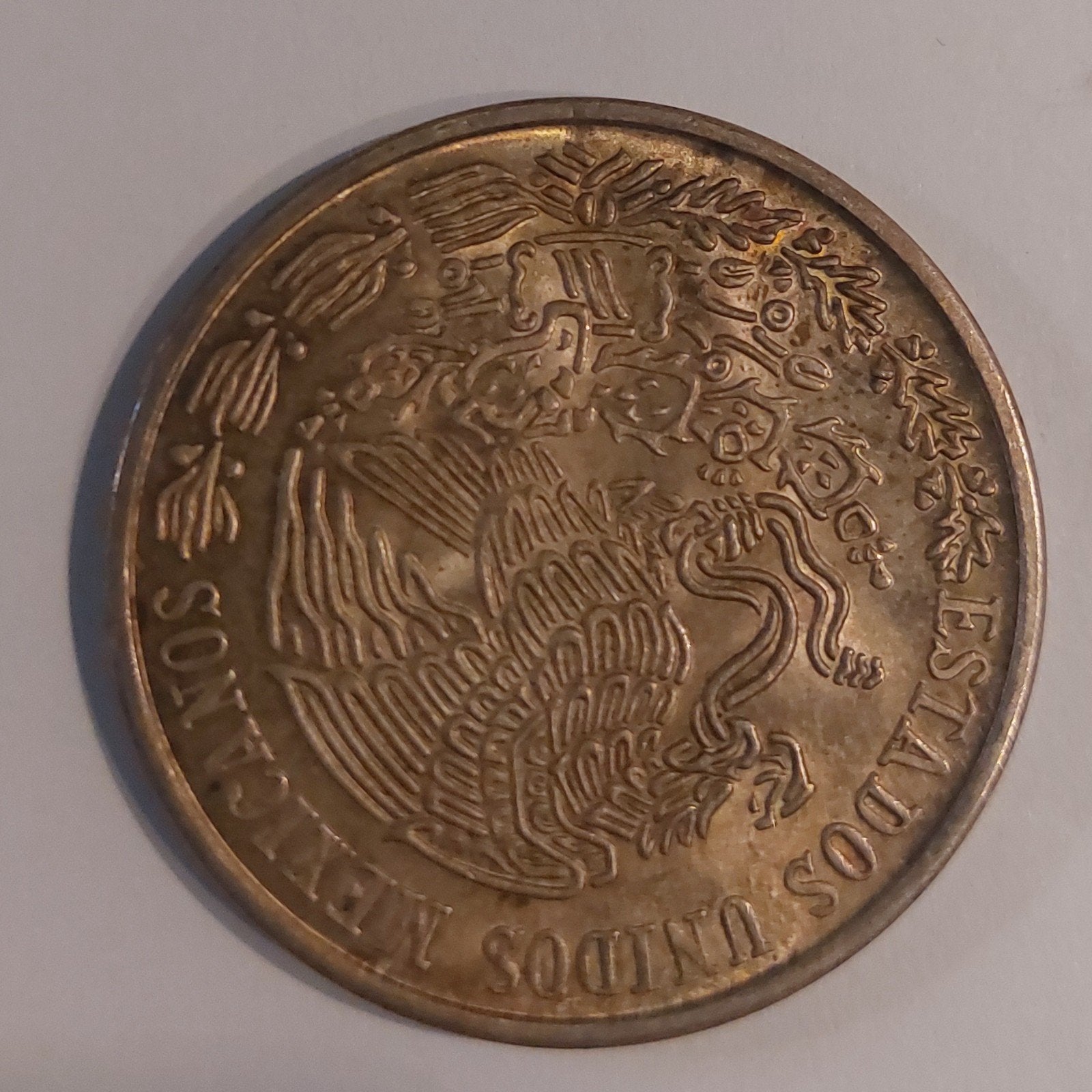 Zilveren Mexicaanse 100 Pesos munt 1977, Ophalen, Overige landen, Losse munt, Zilver