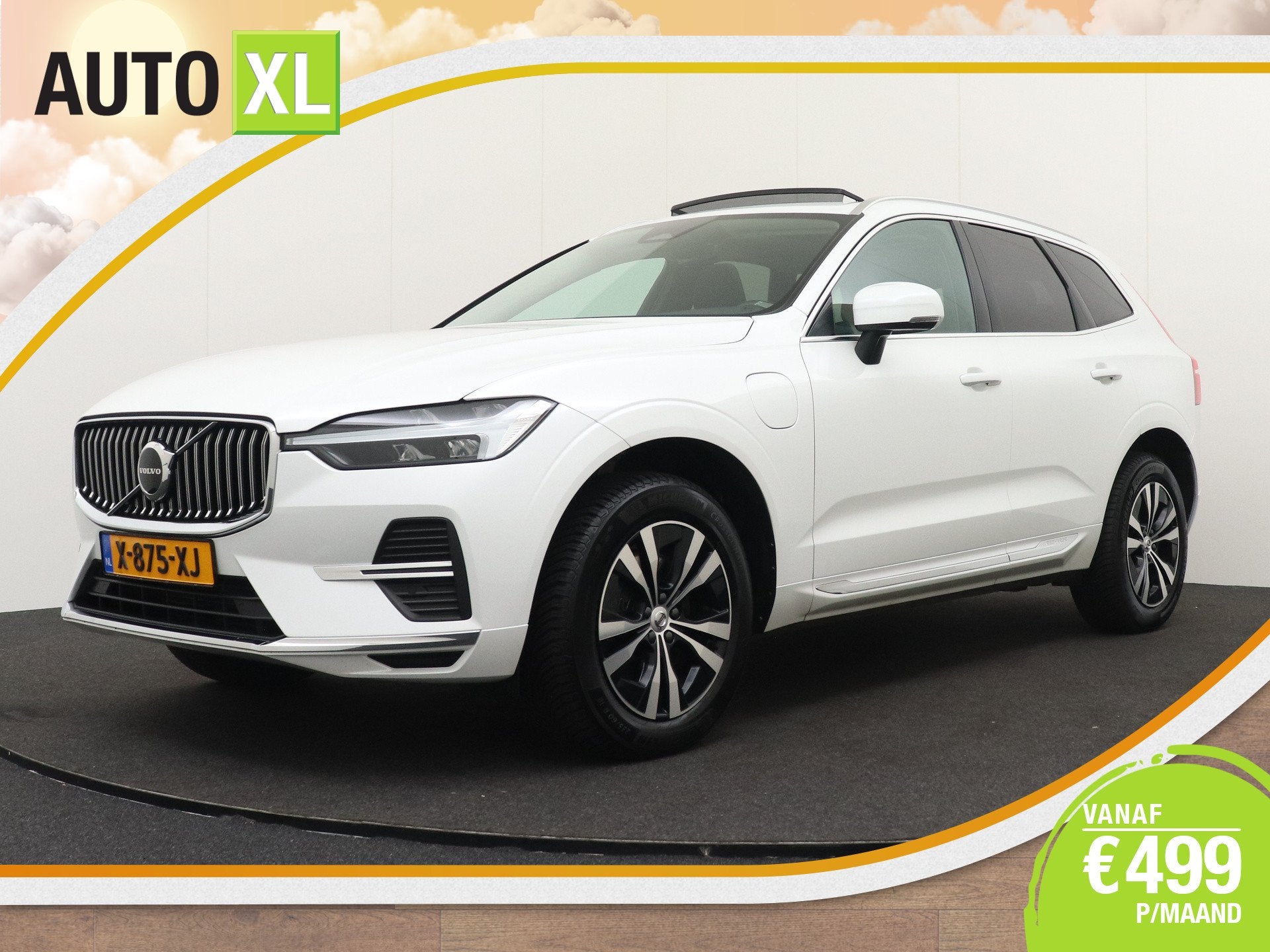 Volvo XC60 2.0 T6 350 PK PHEV AWD Business Pano-Dak Elek. Tr, Auto's, Volvo, Automaat, Dealer onderhouden, Stof, Gebruikt