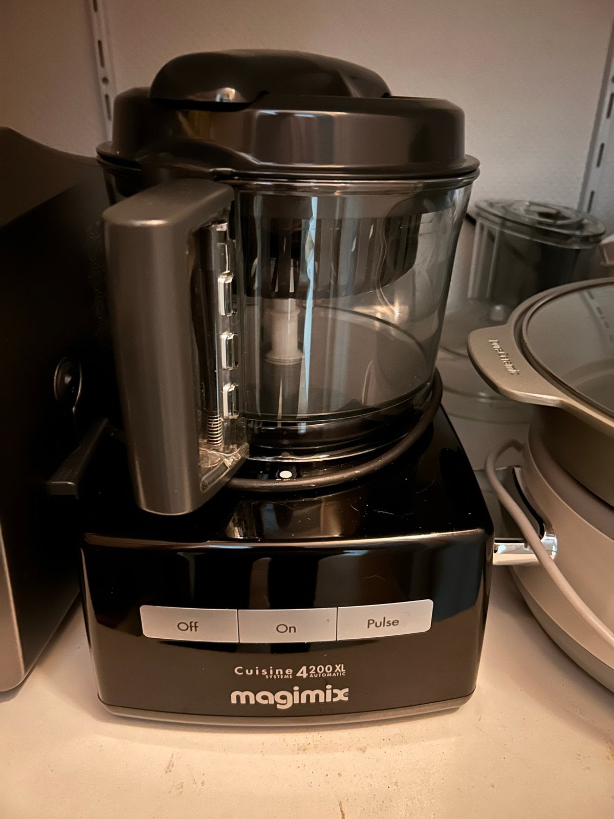 Magimix Cuisine 4200XL Foodprocessor met veel accessoires, 3 tot 4 liter, Ophalen, Gebruikt, 1 snelheid