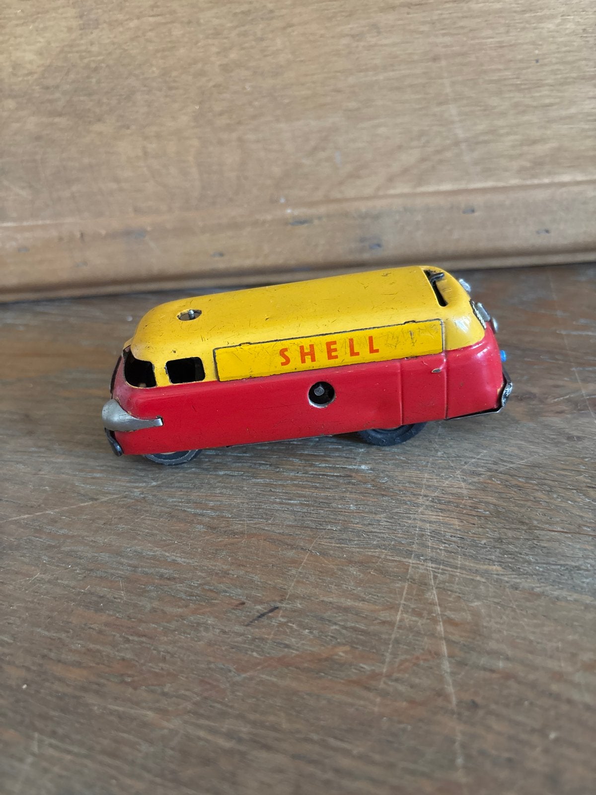 Vintage Schuco Varianto-Bus 3044 Shell - Made in W. Germany, Antiek en Kunst, Ophalen of Verzenden