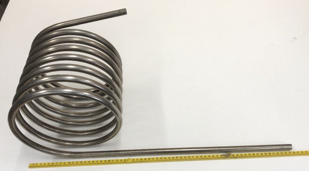 spiraal dompelaar wortkoeler koeling element RVS heatpipe, Ophalen of Verzenden, Nieuw
