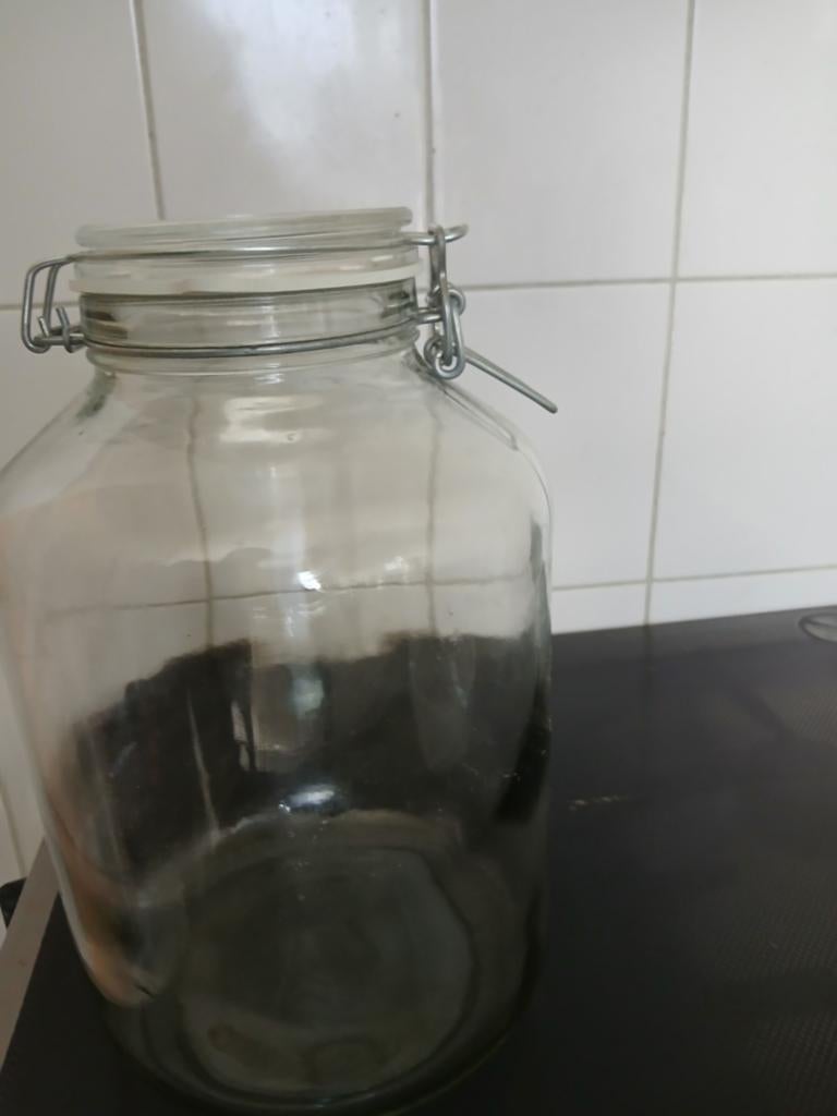Mega Beugelfles, Voorraadpot, Ophalen of Verzenden, Gebruikt, Glas