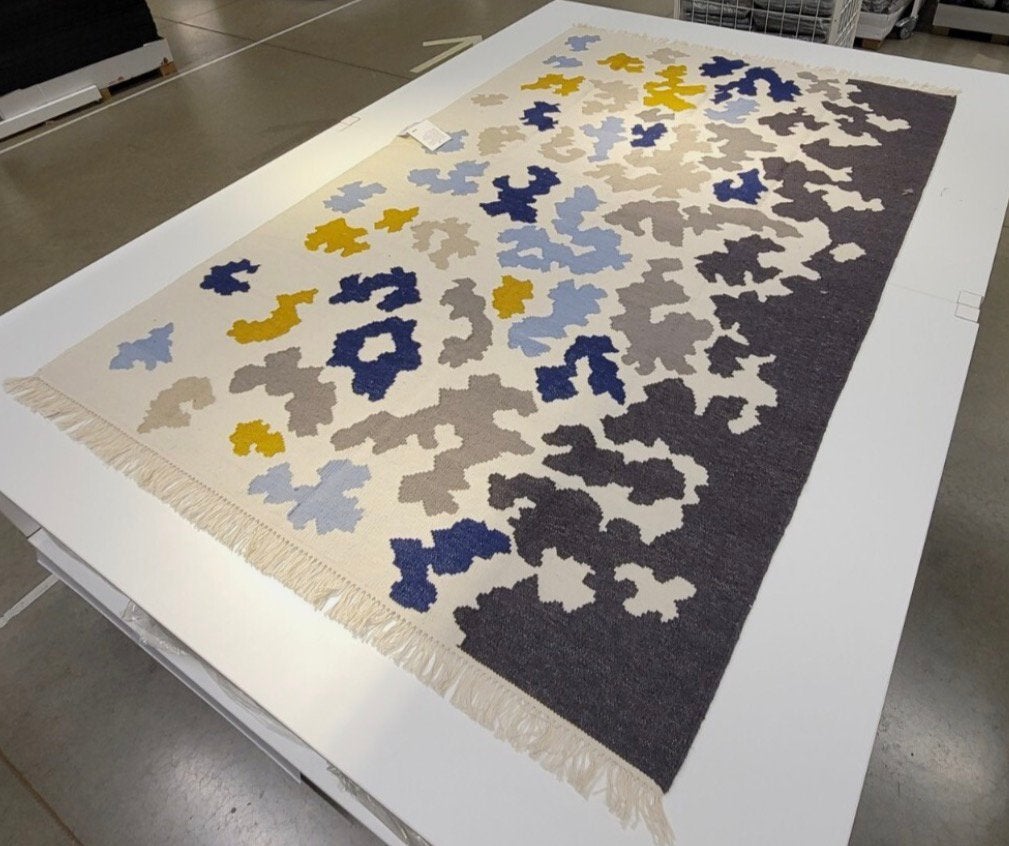 Ikea videbäk wollen vloerkleed collectors item, Huis en Inrichting, Stoffering | Tapijten en Kleden, Ophalen, 200 cm of meer, Zo goed als nieuw
