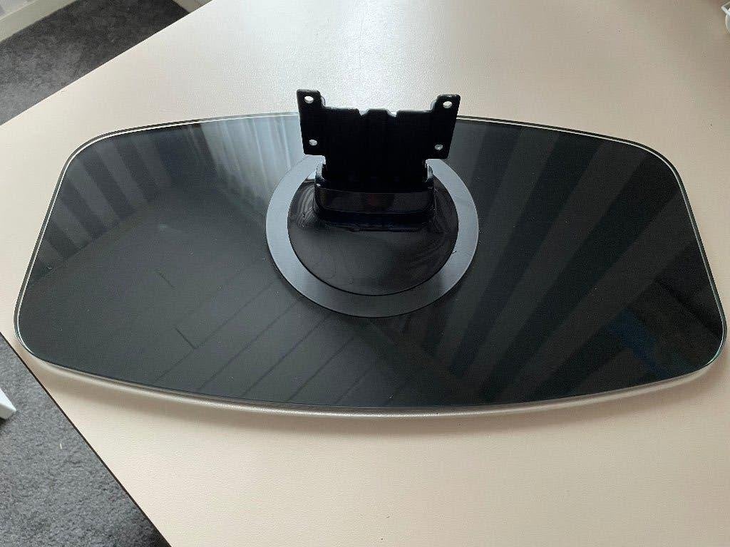 Philips glazen tv voetstuk, Ophalen