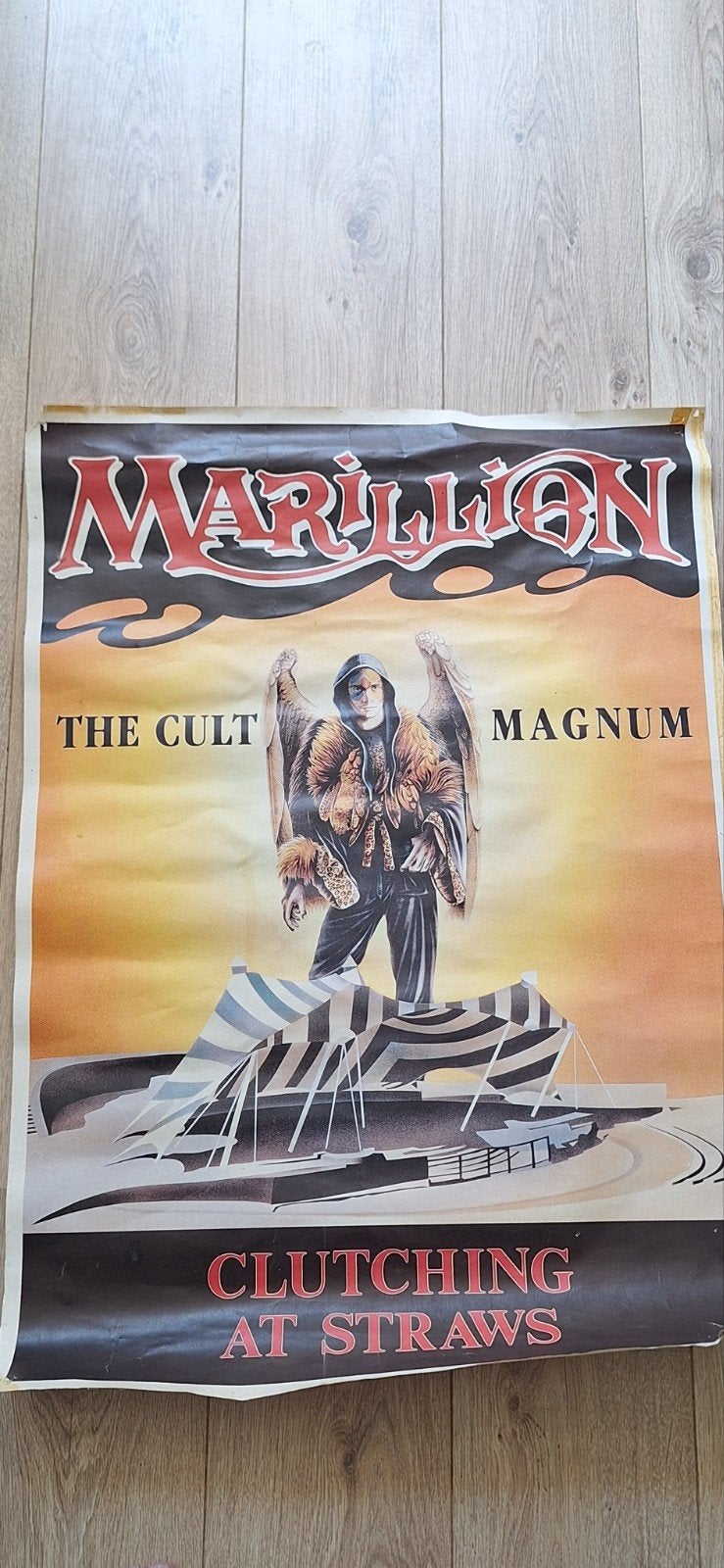 Marillion - Cluching at Straws Poster (Vintage), Ophalen of Verzenden