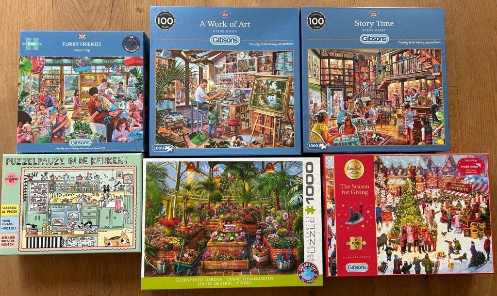 Puzzels, Ophalen, 500 t/m 1500 stukjes, Gebruikt, Legpuzzel