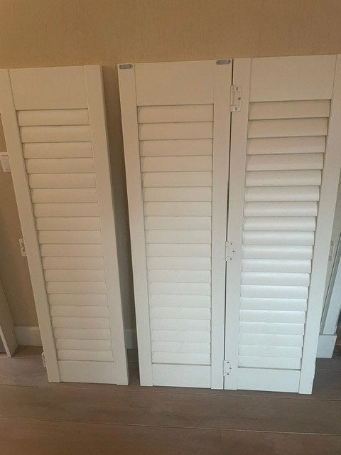 6x Cando shutter(s) 130 x 36,5 cm, Ophalen, Overige merken, Wit, Hout