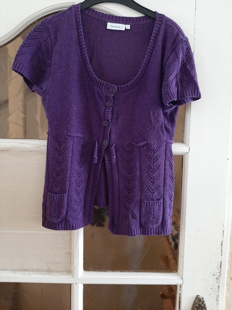 paarse vest, Ophalen of Verzenden, Gedragen, Maat 38/40 (M), Paars