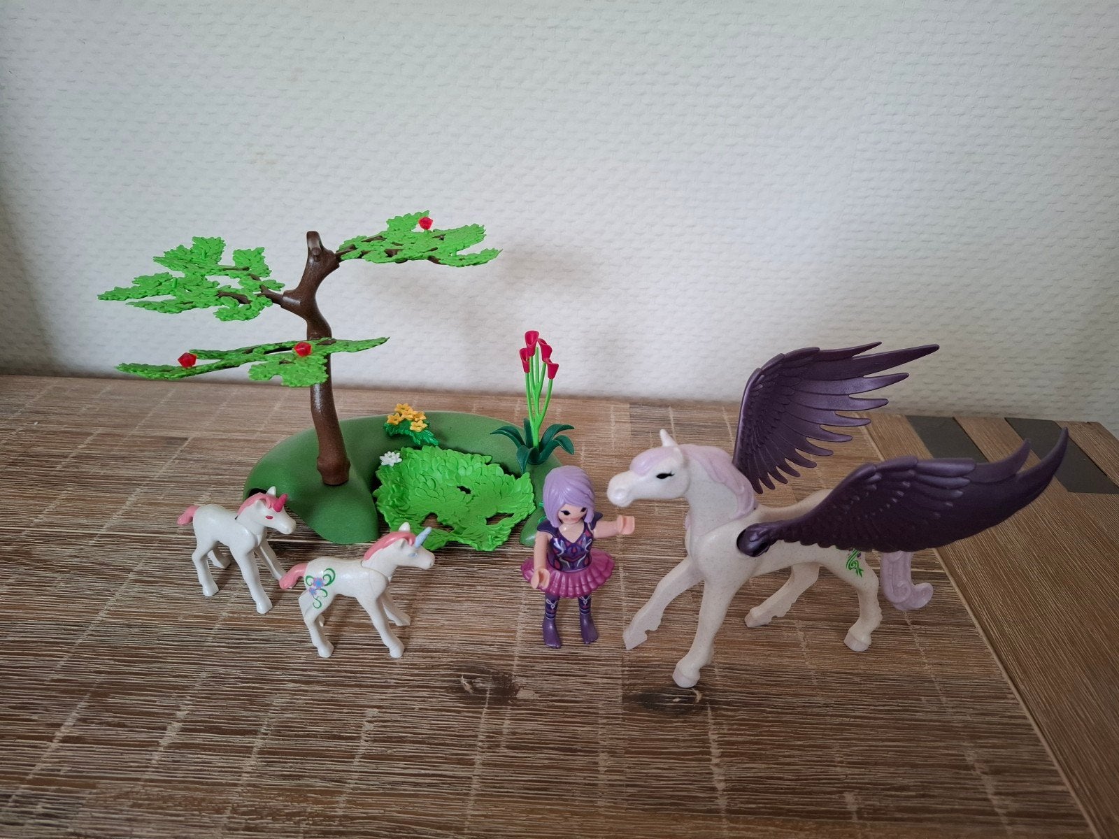 Playmobil Pegasus met paarse vleugels eenhoorns prinses /elf, Ophalen of Verzenden, Zo goed als nieuw