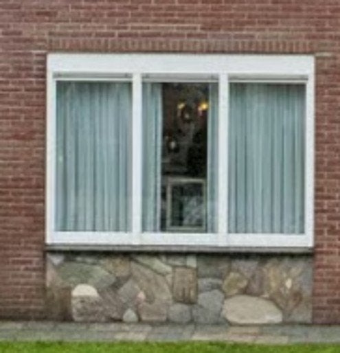 Kunststof raamkozijn 255 x 150 cm, Doe-het-zelf en Verbouw, Ophalen, Gevelraam of Ruit, Gebruikt, 120 tot 160 cm