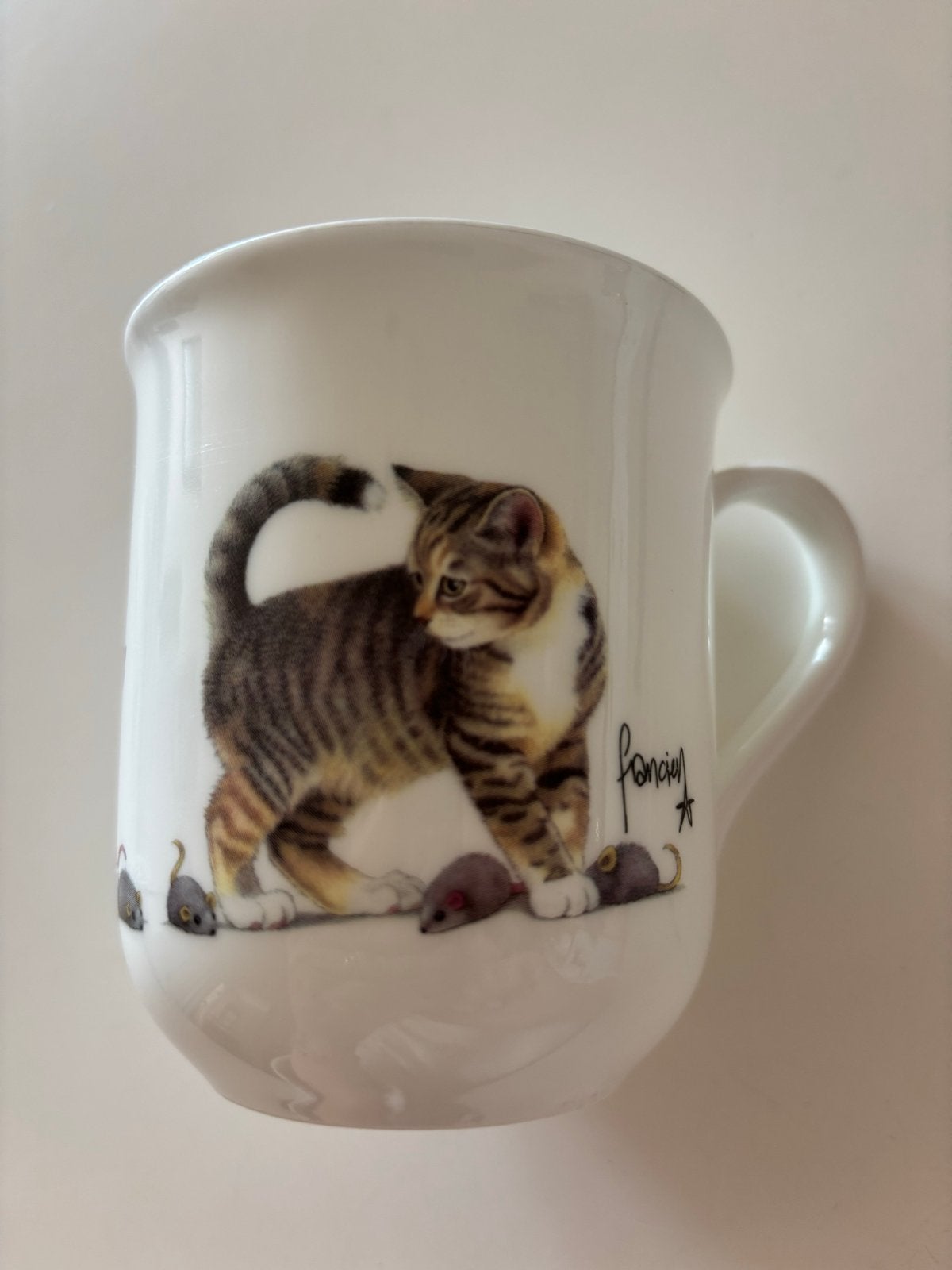 Mok met kattenprint - Francien van Westering, Overige merken, Zo goed als nieuw, Modern, Porselein