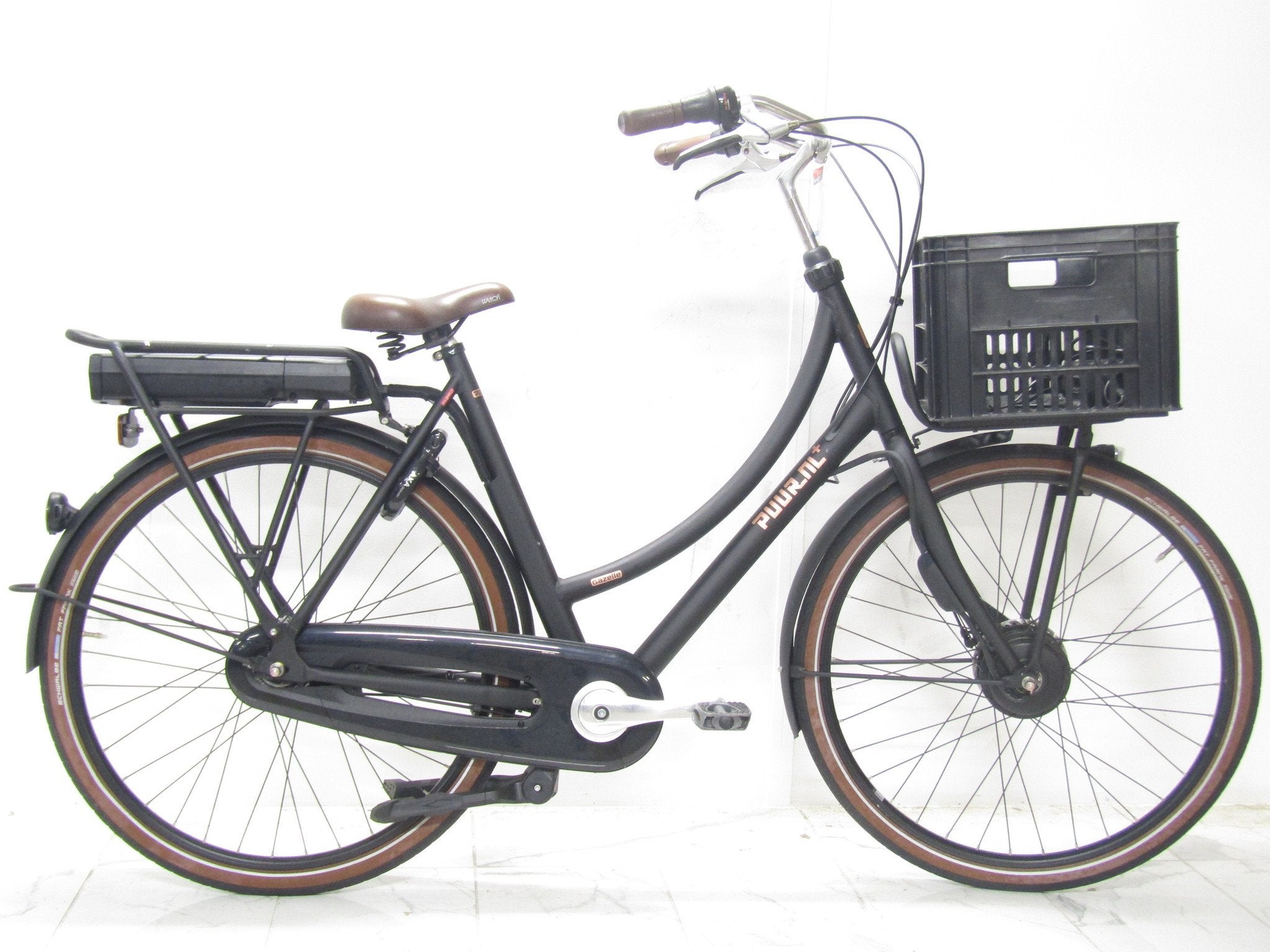 Gazelle Puur nl zwart dames 59cm 28inch, 59 cm of meer, Gebruikt, Gazelle