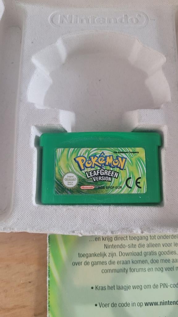 Pokémon LeafGreen Version Game Boy Advance (GBA), Spelcomputers en Games, Games | Nintendo Game Boy, Gebruikt, 1 speler, Ophalen of Verzenden