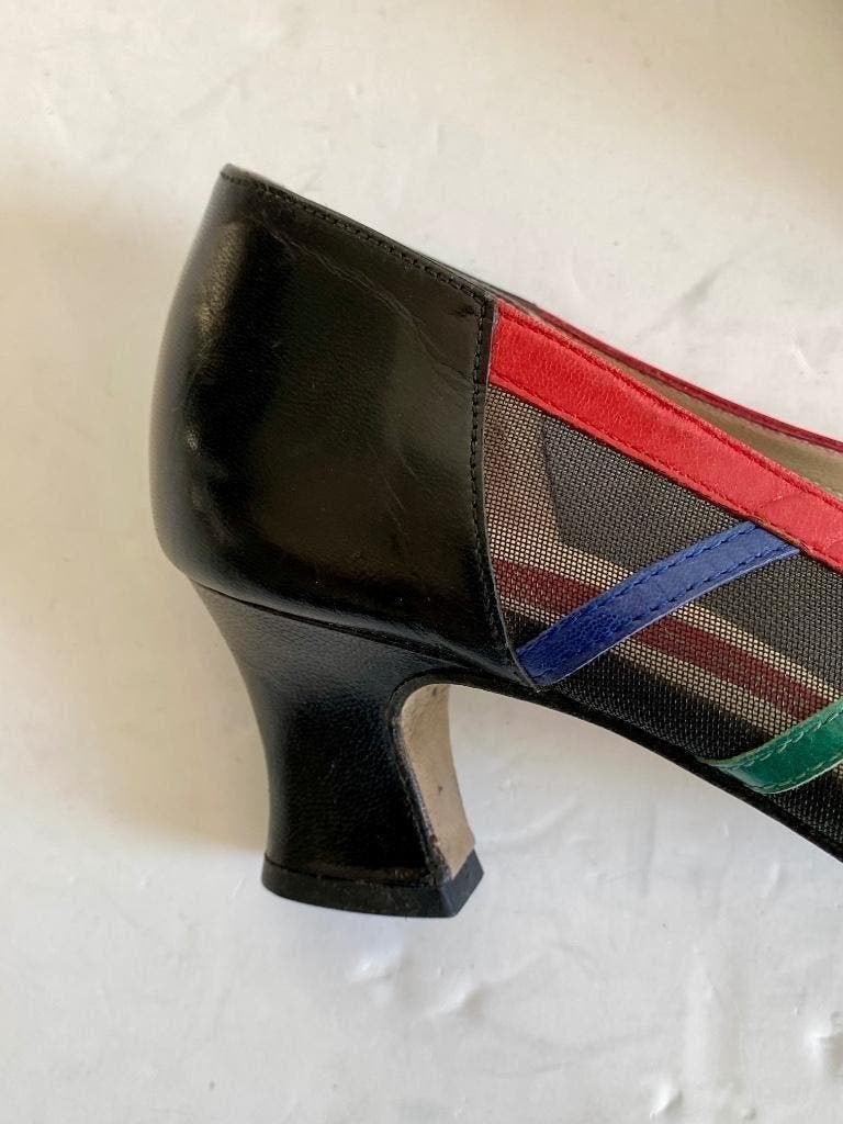 J96 Peter Kaiser maat 37,5 open leren schoenen pumps, Peter Kaiser, Ophalen of Verzenden, Zo goed als nieuw, Rood