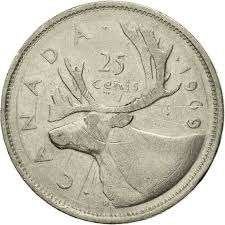 Canada - 25 cent 1969 - Circulated^, Verzenden, Noord-Amerika, Losse munt